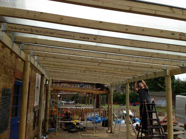 Lean-to Wooden Canopy | SAS Shelters