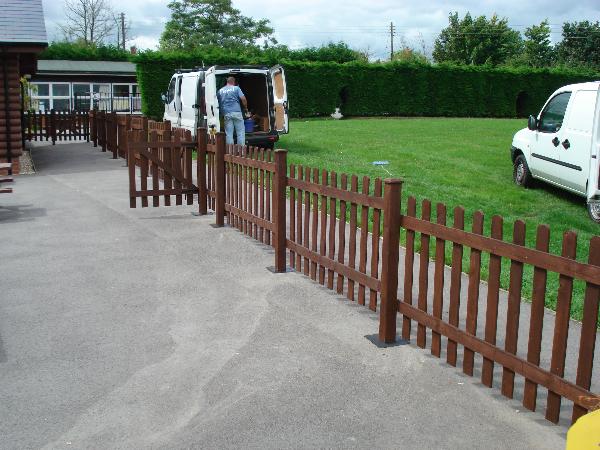 Wooden Picket Fencing | SAS Shelters