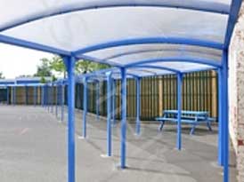 Greet School Walkway | SAS Shelters